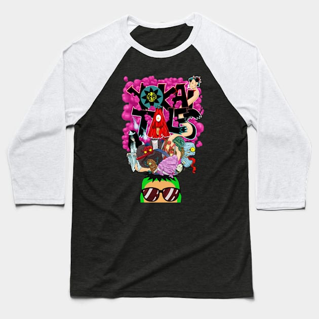 Yokai Tales season 2 logo Baseball T-Shirt by YokaiTales